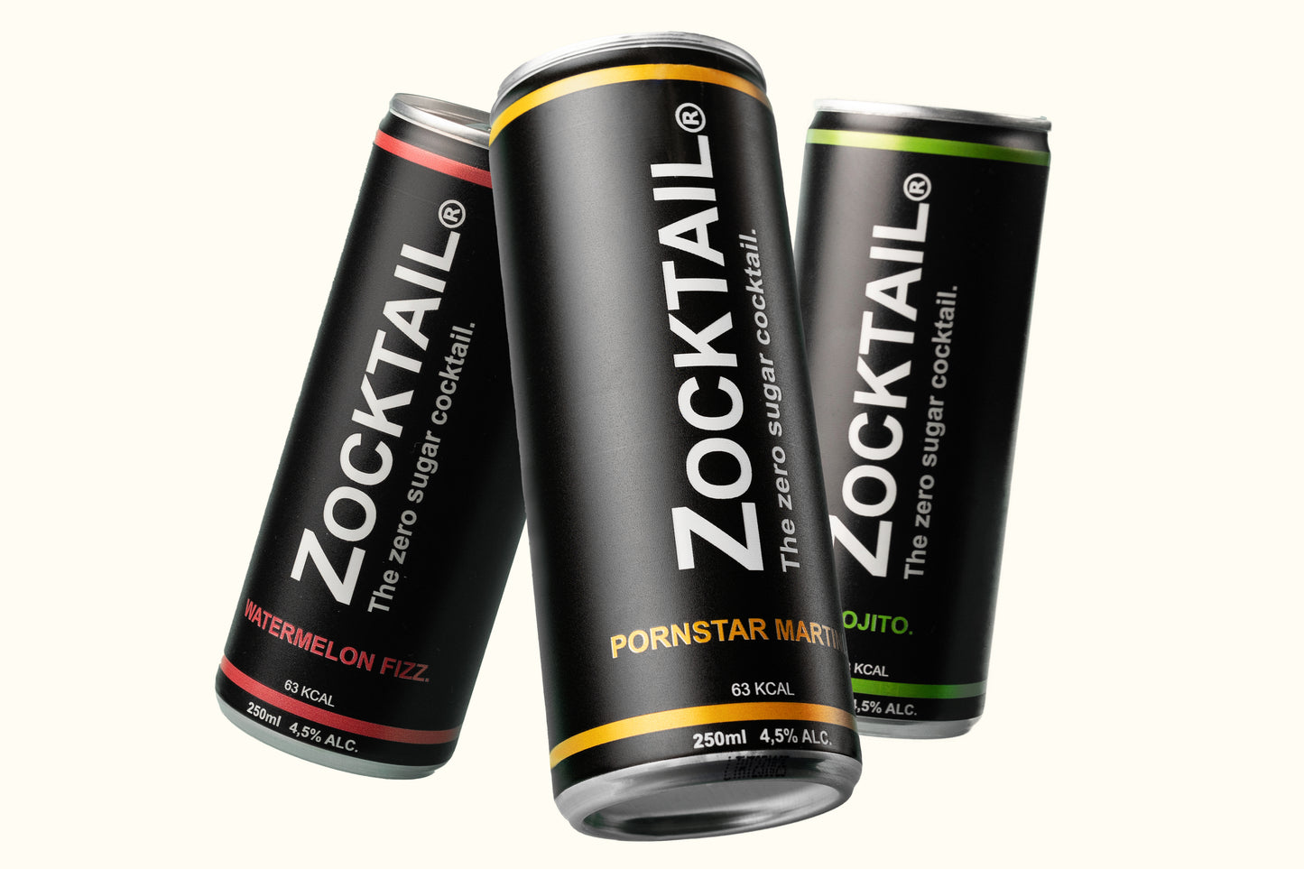 Zocktail Mix: alle 3 smaken 2x Mojito, 2x Watermelon Fizz & 2x Pornstar Martini - 6 stuks